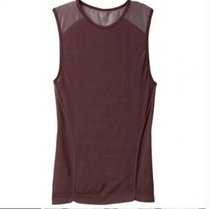 ATHLETA Crush Metallic Tank Muscle Tee Large